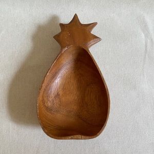 Vintage Wooden Pineapple Bowl